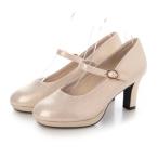 バイアシナガオジサン by あしながおじさん 厚底ストラップパンプス （シャンパン）