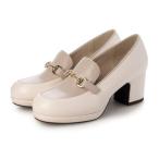 バイアシナガオジサン by あしながおじさん 厚底ビットローファーパンプス （アイボリー）