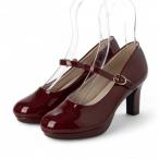 バイアシナガオジサン by あしながおじさん 厚底ストラップパンプス （レッド）