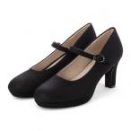 バイアシナガオジサン by あしながおじさん 厚底ストラップパンプス （ブラックコンビ）