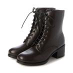 バイアシナガオジサン by あしながおじさん 晴雨兼用│レースアップブーツ （ダークブラウン）