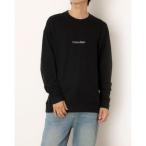 カルバン クライン Calvin Klein LONG SLEEVE  SWEATSHIRT （BLK）