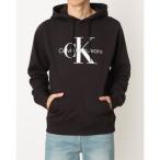 ショッピングカルバンクライン カルバン クライン Calvin Klein Core Monogram Logo Hoodie （BLACK）