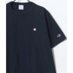 【Champion/チャンピオン】コットンUSA ロゴワッペン ワンポイント刺繍 半袖Tシャツ/無地T/レディース メンズ ユニセックス トップス