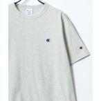 【Champion/チャンピオン】コットンUSA ロゴワッペン ワンポイント刺繍 半袖Tシャツ/無地T/レディース メンズ ユニセックス トップス