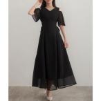 ショッピングコルセット セネア CENEA CENEA 2wayVネックシアーコルセットワンピース （ブラック）