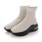 クライム climb 厚底ニットブーツ （WHITE）