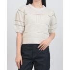 マノフ MANOF OPENWORK KNIT SHORT TOPS （IVOR