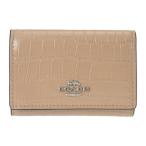 コーチ COACH 3つ折り財布 クロコダイル エンボスド レザー マイクロ ウォレット Micro Wallet CU914 SVST STONE