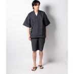 コムサメン COMME CA MEN コムサメン ストライプ柄甚平 (コン)