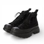 コンバース CONVERSE レディース スニーカー 厚底 ハイカット ALL STAR TREKWAVE CENTERZIP HI （ブラック）