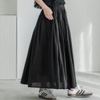 コカ coca コットンボイルフレアスカート(Black)