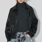 コカ coca フェイクレザーオーバーサイズジャケット （Black）