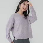 コカ coca ふあふあヤク風Vプルオーバーニット （Greige）