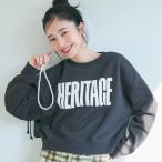 ショッピングcoca コカ coca ポリエステルコットン裏起毛フロッキークロップドスウェット （Charcoal）