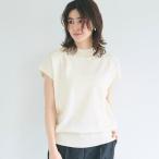 コカ coca シャリ感レーヨンハイネックフレンチスリーブニット (Ivory)