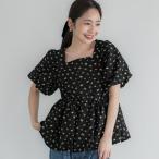 コカ coca サッカーバルーンブラウス (Black)