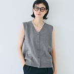 コカ coca Vネックニットベスト (Gray)