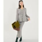 ショッピングcoca コカ coca カーディガンスカートセットアップ （Gray）