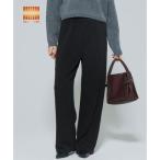 コカ coca 裏起毛ソフトスウェットワイドパンツ （Black）