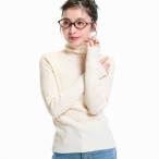 コカ coca アンゴラタッチタートルネックニットトップス （Ivory）