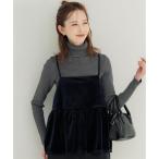 ショッピングcoca コカ coca ベロアキャミソール （Navy）