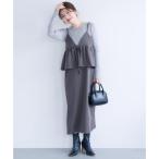コカ coca ペプラムキャミソールワンピース （Charcoal）