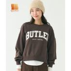 【WEB限定セール】コカ coca ヘビーウェイト裏起毛ヴィンテージ加工 ロゴスウェット （Brown）