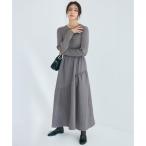 ショッピングcoca コカ coca 上品エンボスニットドッキングワンピース （Charcoal）