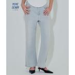 ショッピングcoca コカ coca ムーヴデニムストレートパンツ （Lt.blue）