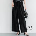 コカ coca ウェーブプリーツパンツ (Black)