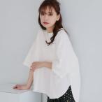 コカ coca テールカットコットンTシャツ (White)