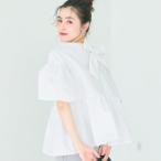 コカ coca パリフワバックリボンブラウス (White)