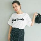 コカ coca ロールアップスリーブ刺繍Tシャツ (A)