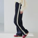 コカ coca カットジョーゼットサイドラインパンツ (Navy)