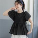 コカ coca シアーエンボスブラウス (Black)