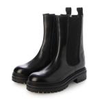 ショッピング厚底 コルソローマ ノーヴェ CORSO ROMA 9 厚底サイドゴアショートブーツ （ブラック）