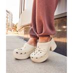 クロックス crocs レディース Siren Clog サイレン クロッグ 厚底 サンダル レディース ミュール 208547-001 (オフホワイ