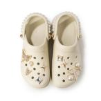 クロックス crocs レディース クロッグサンダル Crush Butterfly Jewel Clog 211539-2Y2 （Bone）