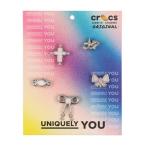 ショッピングジビッツ クロックス crocs SilverPink5P ジビッツ （シルバー）