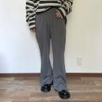 si-a- рубин CRB cut ребра flare pants ( уголь )