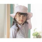 キャサリンコテージ Catherine Cottage 撥水加工日よけリボンハット （無地小花柄猫ピンク[PNK]）