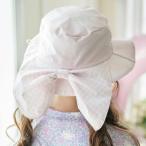 キャサリンコテージ Catherine Cottage 撥水加工日よけリボンハット （無地ピンク[PK]）