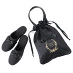 キャサリンコテージ Catherine Cottage リボン巾着バッグ付きフォーマルスリッパ （ネイビー2[NVY2]）