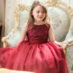 キャサリンコテージ Catherine Cottage スパンコールレースチュールドレス （バーガンディ[BUR]）