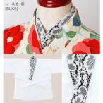 キャサリンコテージ Catherine Cottage 刺繍入り半衿付き肌襦袢 （レース地・黒[BLK9]）