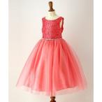 キャサリンコテージ Catherine Cottage ウエストビジューの洗練レースドレス （コーラルピンク[CPK]）