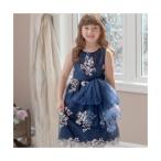 キャサリンコテージ Catherine Cottage 花刺繍チュールレースドレス （ネイビー[NVY]）