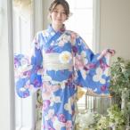 キャサリンコテージ Catherine Cottage ワンピースになる2wayレディース浴衣 （アヤメ空色[2JJ]）