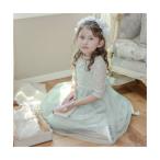 キャサリンコテージ Catherine Cottage ウエストビジューのデコルテ透かしレースドレス （グリーン[GREJ]）